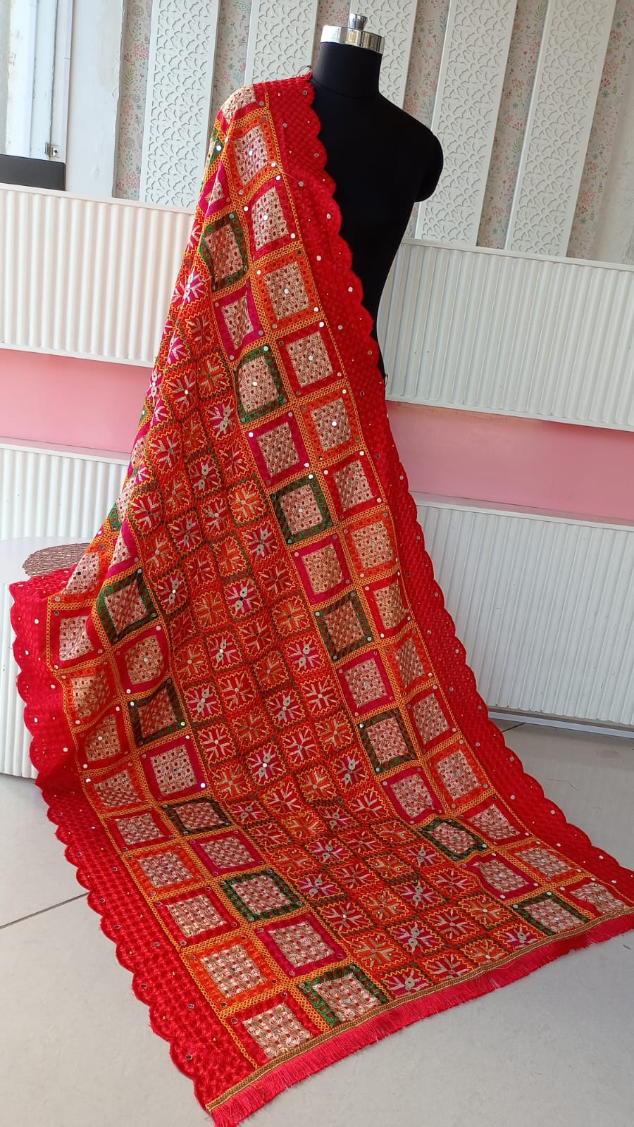 Chiffon Phulkari Embroidered Dupatta Catalog